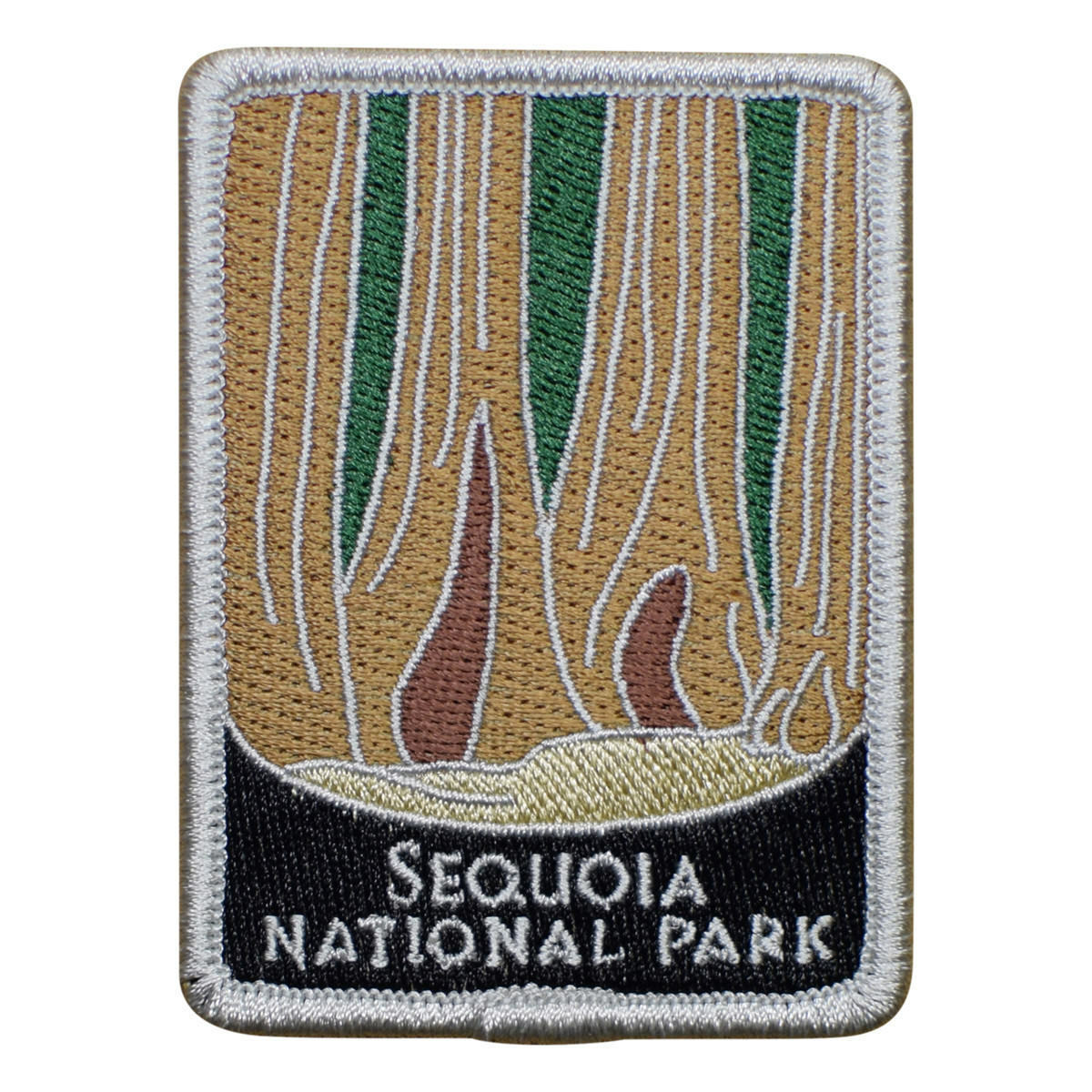 Sequoia National Park Patch - Redwood Trees, California Badge 3 (Iron on)