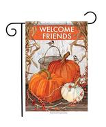 Fall Pumpkins with Cornstalks Garden Flag-2 Sided,12&quot; x 18&quot; - $19.99