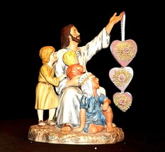 Masterpiece Porcelain Jesus and Children Come Unto Me 1989 HOMCO 1346 AA... - $149.95