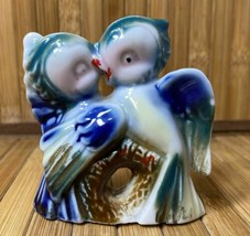 Vintage Handpainted Porcelain Love Bird Figurine Made in Japan  - 1950&#39;s - $10.00