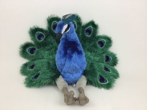 lifelike peacock stuffed animal