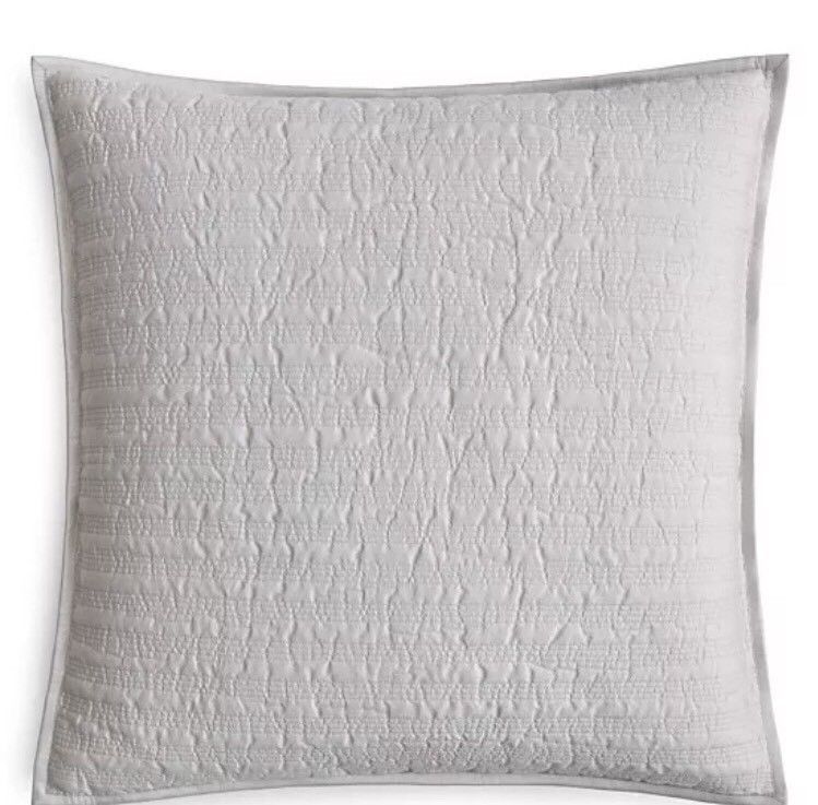 Nwt Hudson Park Bellance Silver Quilted Euro And 50 Similar Items