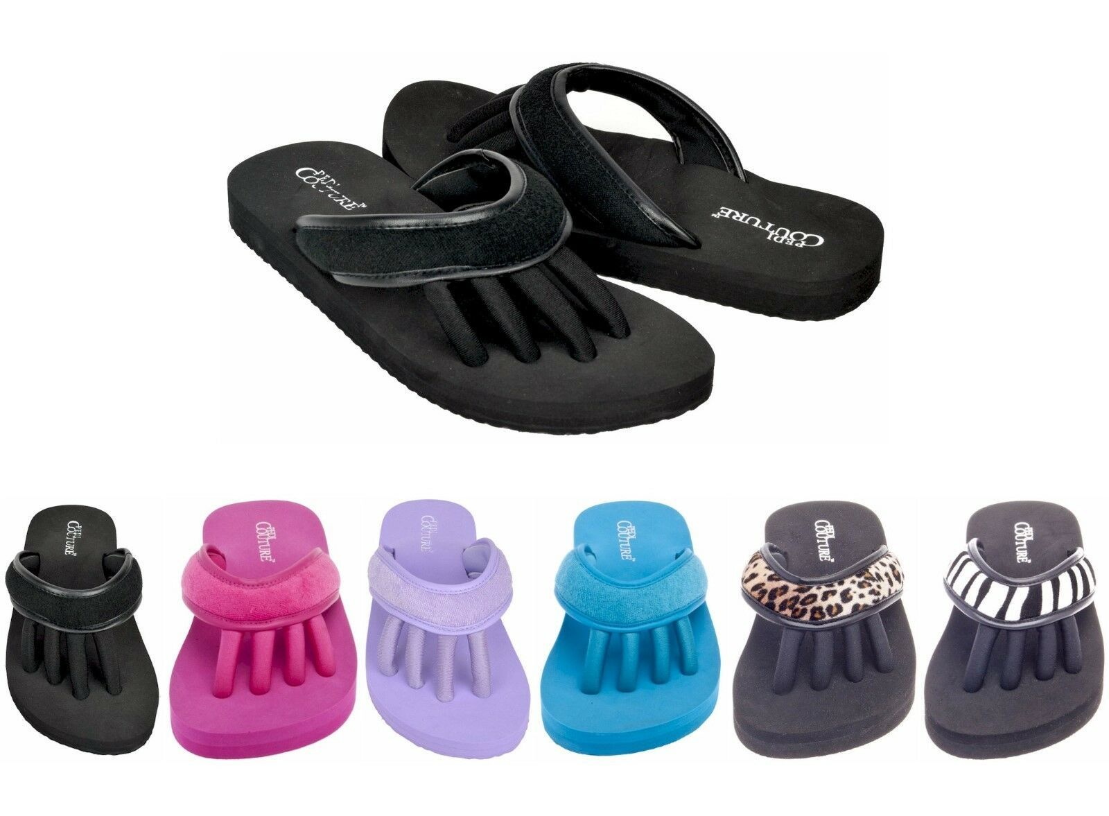 Pedi Couture Womens Pedicure Toe Separator Sandals Choose Size & Color