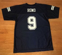 Dallas Cowboys Team Apparel #9 Tony Romo Women’s Jersey navy Blue LARGE L v-neck - $19.77