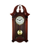 Bedford Clock Collection 26.5 Inch Chiming Pendulum Wall Clock in Coloni... - $145.51