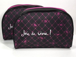 2pc Lancôme Makeup Bag Mini Pink Flower Pattern - $6.98