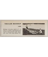 1960 Magazine Photo Michigan Lo-Loader Boat Trailers F.A. Long Company - $8.00