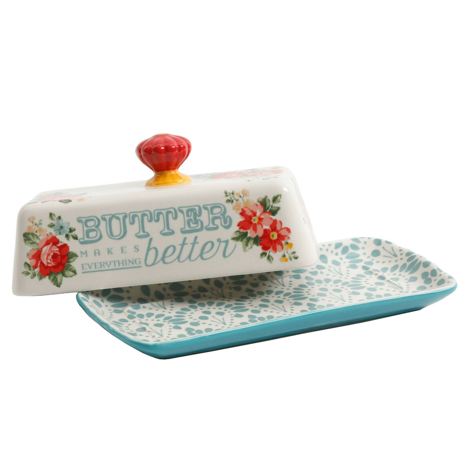 The Pioneer Woman Floral Butter Dish Butter Dishes