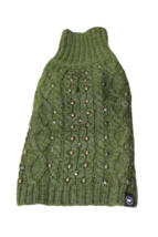 American Beagle Outfitters Forest Green Studded Turtleneck Dog Sweater, ... - £9.12 GBP