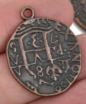 King Solomon Magic Four Symbol Cross Bronze Amulet Metaphysical Rare Wic... - $126.23