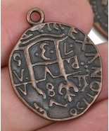King Solomon Magic Four Symbol Cross Bronze Amulet Metaphysical Rare Wic... - $126.23