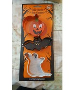 Wilton Halloween 3 Piece Cookie Cutter Set Pumpkin Bat Ghost. NEW - $4.94