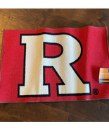 Rutgers Scarlet Knights 19&quot; X 30&quot; Starter Area Rug Mat Non Slip Latex Ba... - $29.94