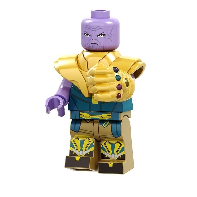 lego thanos with all the infinity stones