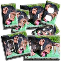 Chimpanzee Mokey Wild Chimp Light Switch Outlet Wall Plate Animal Room Art Decor - $10.99+