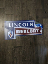 25" Lincoln Mercury CAR  3d cutout retro USA STEEL plate display ad Sign - $74.25