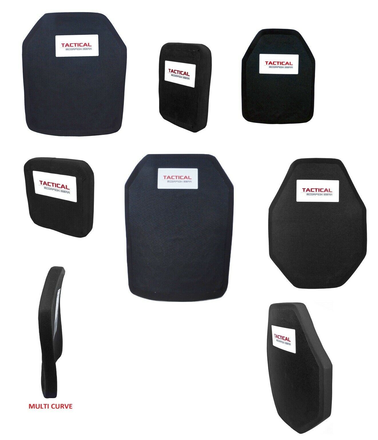 Tactical Scorpion Body Armor Plates Level III+ 3 PE Polyethylene Size