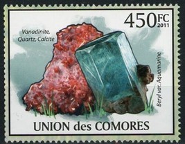 Mineral Vanadinite Quartz Calcite Individual Stamp Mint NH - $16.63