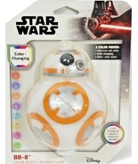 Star Wars BB-8 Color-Change Or Color-Select LED Night Light, 3 Color Modes - $18.95