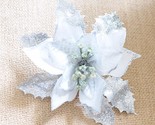 Den silver exquisite artificial christmas flowers xmas tree wreaths decor ornament thumb155 crop