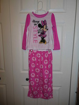 NWOT Girls Disney Minnie Mouse Lightweight Fleece Pajama Set Small 6 - $12.99