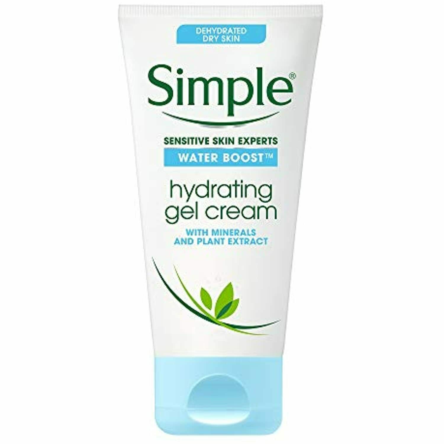 Simple Face Moisturizer Gel Cream for Sensitive Skin. Water Boost Ultra Light