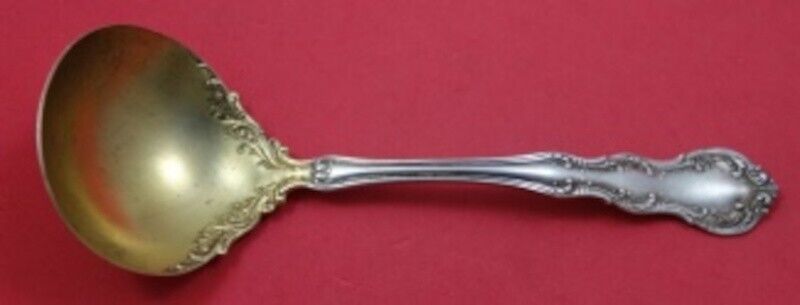 Old Atlanta by Wallace Sterling Silver Gravy Ladle Gold Washed 7 3/4" Serving - $107.91