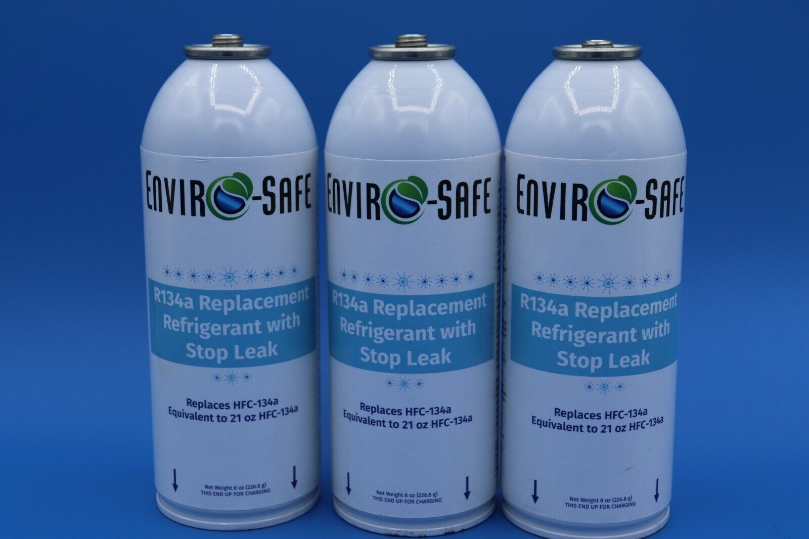 EnviroSafe R134a Replacement Refrigerant with Stop Leak 3 cans Other