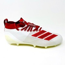 Adidas adizero 8.0 White Red Mens Size 9.5 Football Cleats D97028 - $100.00