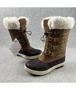 Totes Snow Boots Girls Size 12 kids Waterproof Winter Insulated Fur Trim - $34.78