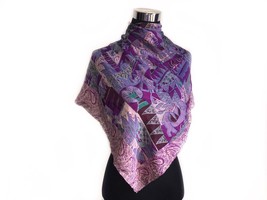Glentex Neck scarf wrap special occasion Gold Metallic Zebra design new