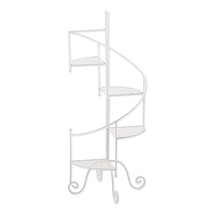 Iron Spiral Staircase Plant Stand - White - $69.29
