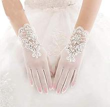 Beautiful Lace Women Wedding Gloves Bridal Gloves - $23.70