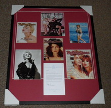 Madonna Signed Framed 27x33 Letter & Rolling Stone Cover Display JSA image 1