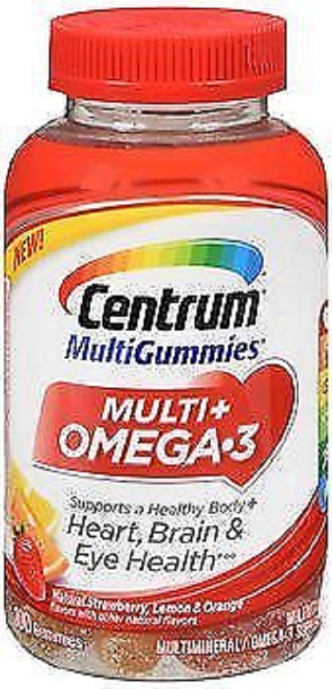 Centrum Omega 3 Multi Gummies Multivitamins - 100 ct, Pack of 5
