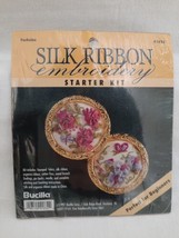 Bucilla ~ Silk Ribbon Embroidery Starter Kit ~Silk Embroidery ~ Fuchsias... - $12.82