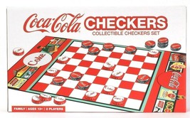 MasterPieces Coca-Cola Checkers Collectible Set 2 Player Family Game Age 13 Up 