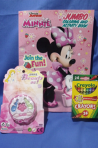 Toys Lot of 3 New Disney Minnie Jumbo Coloring Book Crayola Crayons & Beauty Set - $9.95