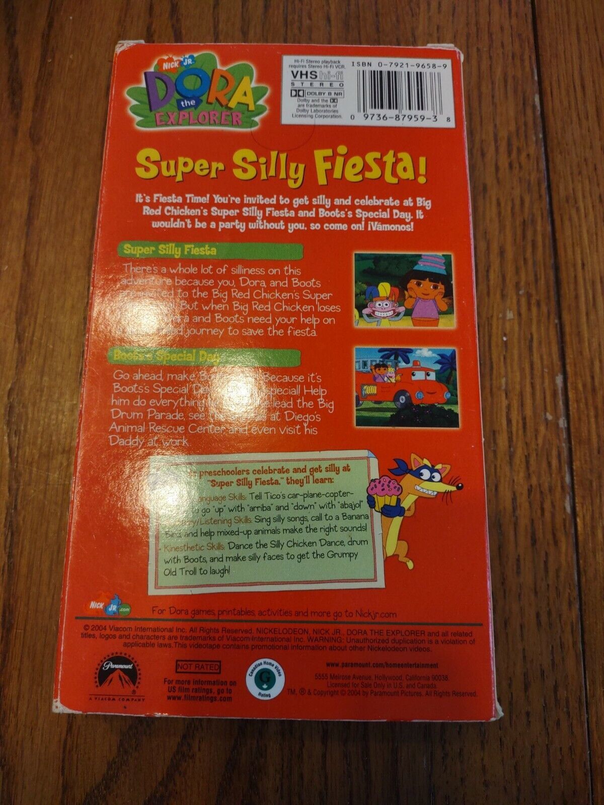 Dora The Explorer Super Silly Fiesta Vhs Tape - VHS Tapes