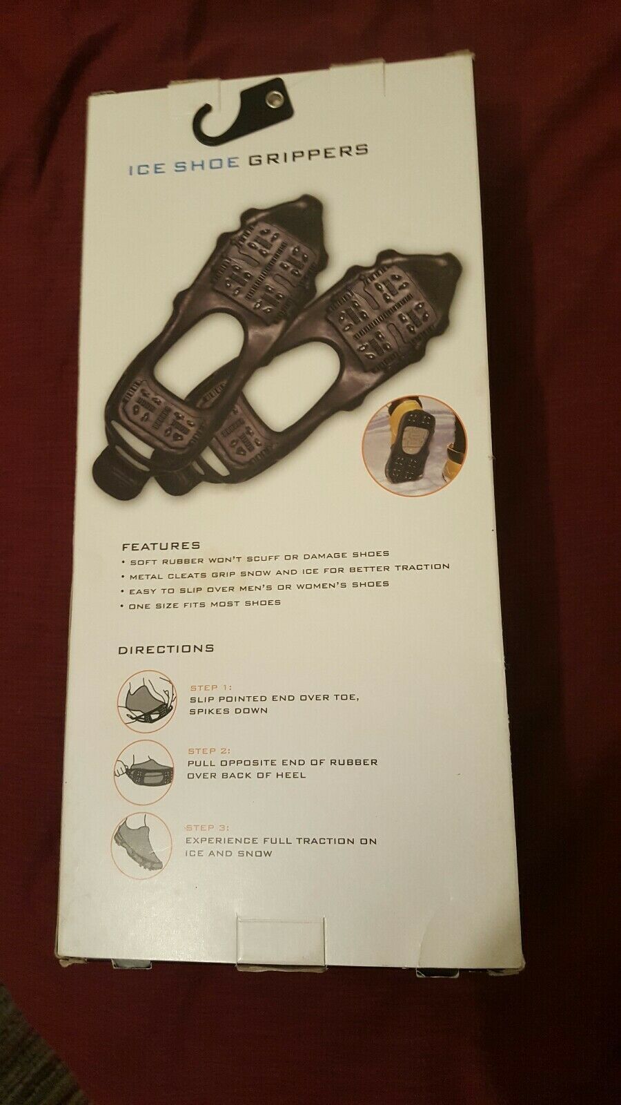 Xgear Arctic Series Ice Shoe Gripper Metal Cleats One Size Fits Most 