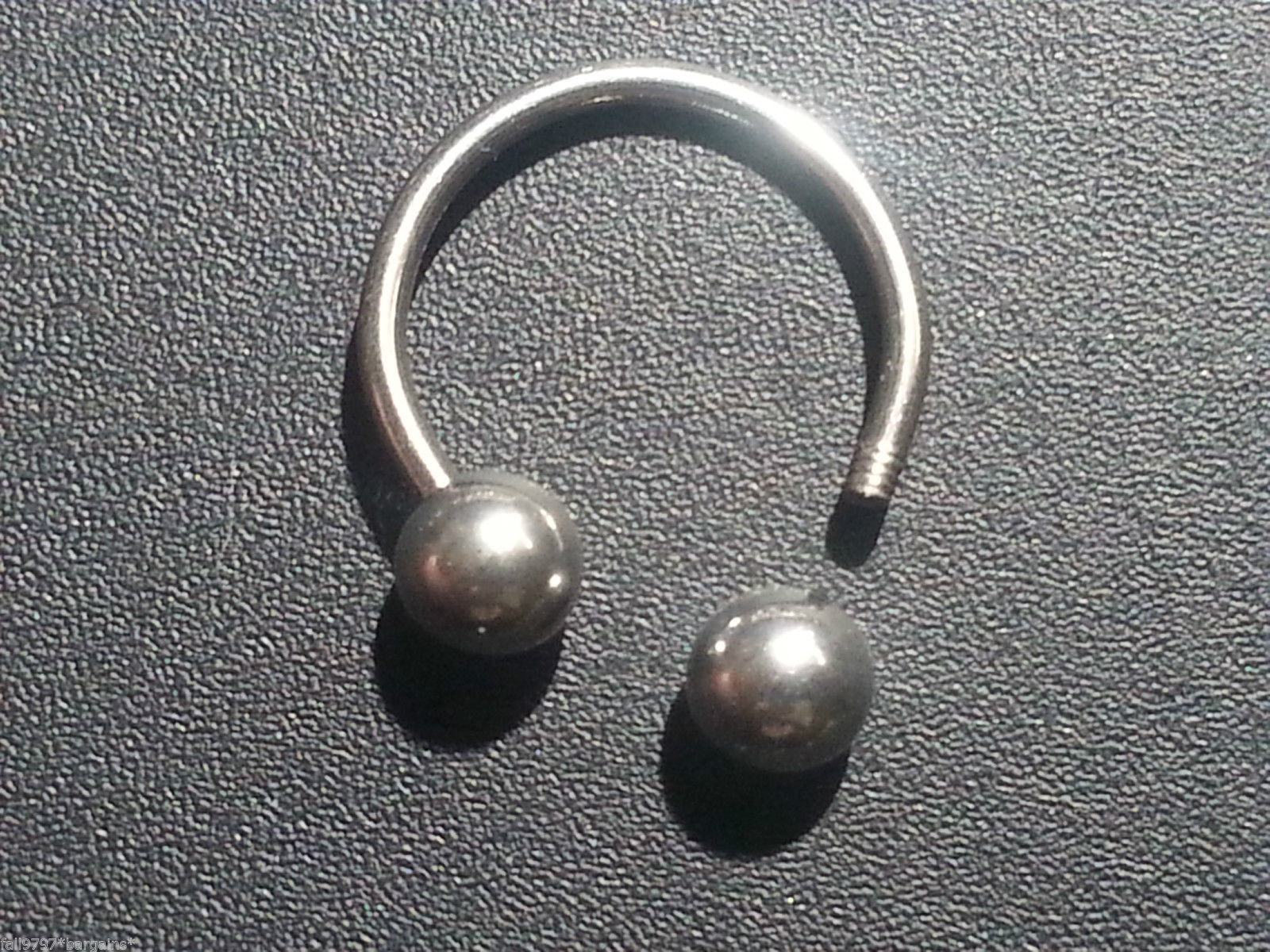 Septim Horseshoe Bar Lip Nose Septum Ear Ring 316l Steel 18g 4mm Ball
