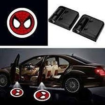 2x PCs Spiderman Logo Wireless Car Door Welcome Laser Projector Shadow LED Light - $23.50
