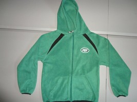 New York Jets NFL SEWN Green Fleece Hooded Full Zip Jacket Youth M (10-1... - $20.46