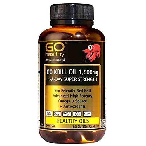 Go Healthy Krill Oil 1500mg High Potency 60 Capsules 1-A-Day