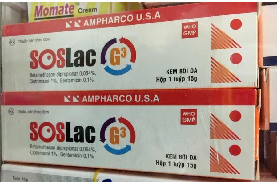 Soslac G - New name - Dipolac G - Antifungal -- Ointment - 1 box - 10 pcs.
