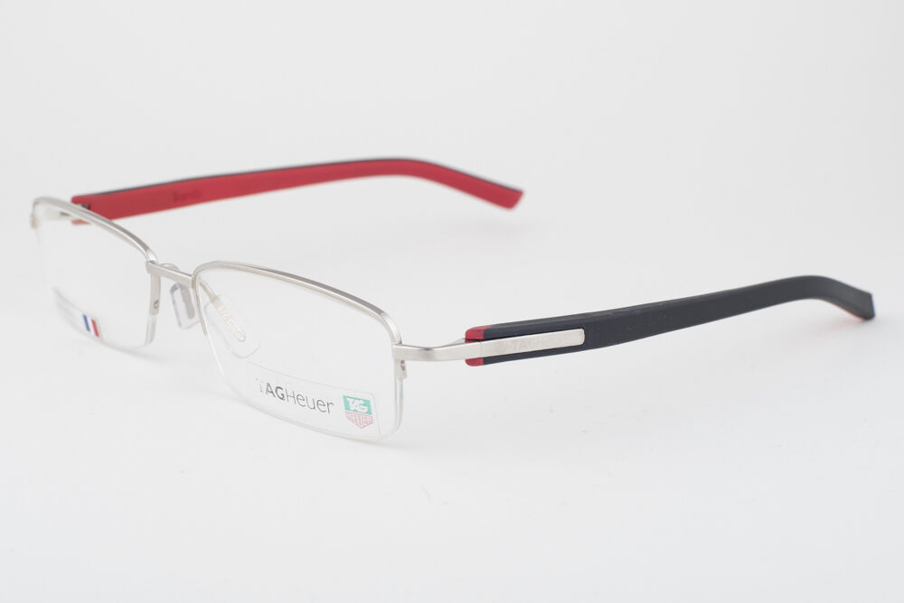 Tag Heuer 8209-002 Trends Black Red Silver Eyeglasses 8209 002 56mm