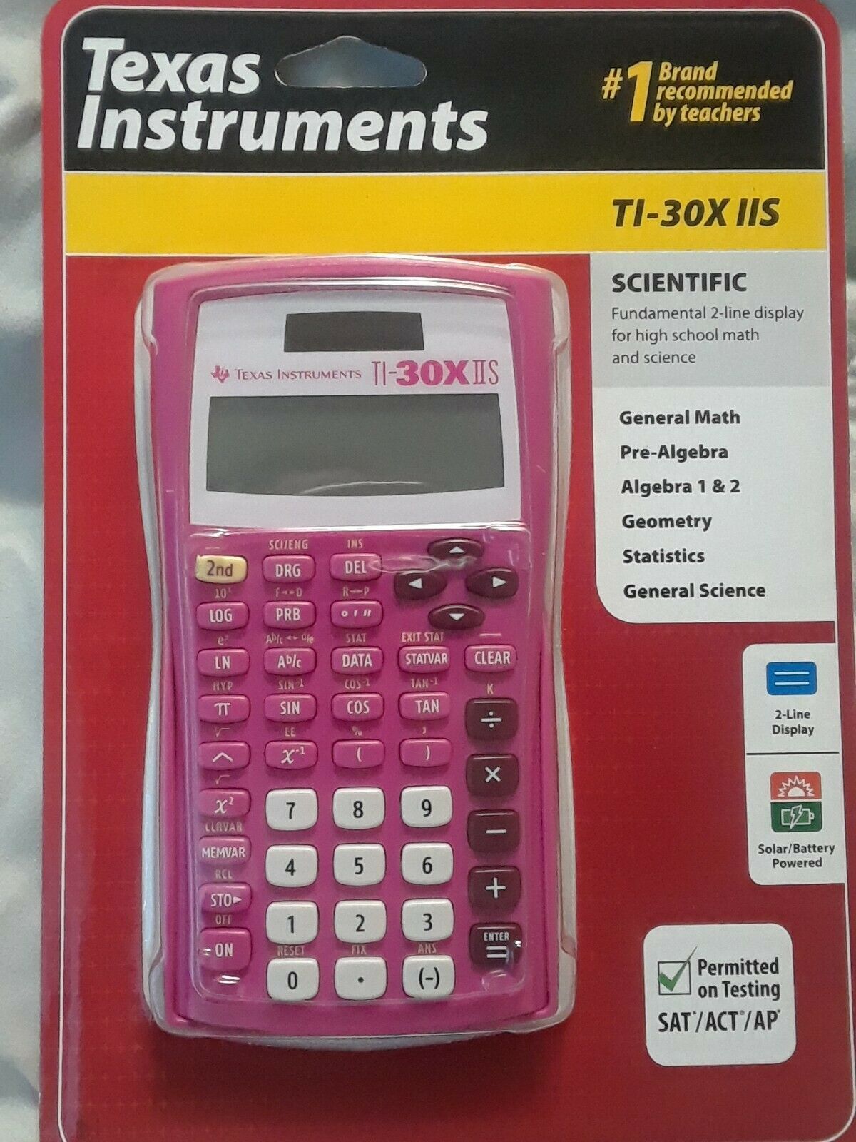 TEXAS INSTRUMENTS GIRLS SCIENTIFIC CALCULATOR TI-30XIIS ALGEBRA ...