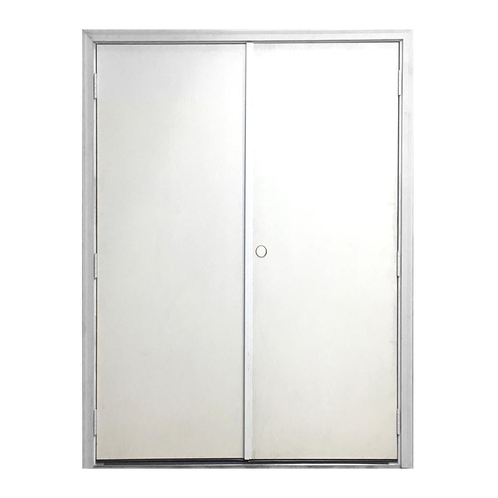 Outdoor Storage Shed 60 in. x 80 in. TamperProof Hinges Double Door