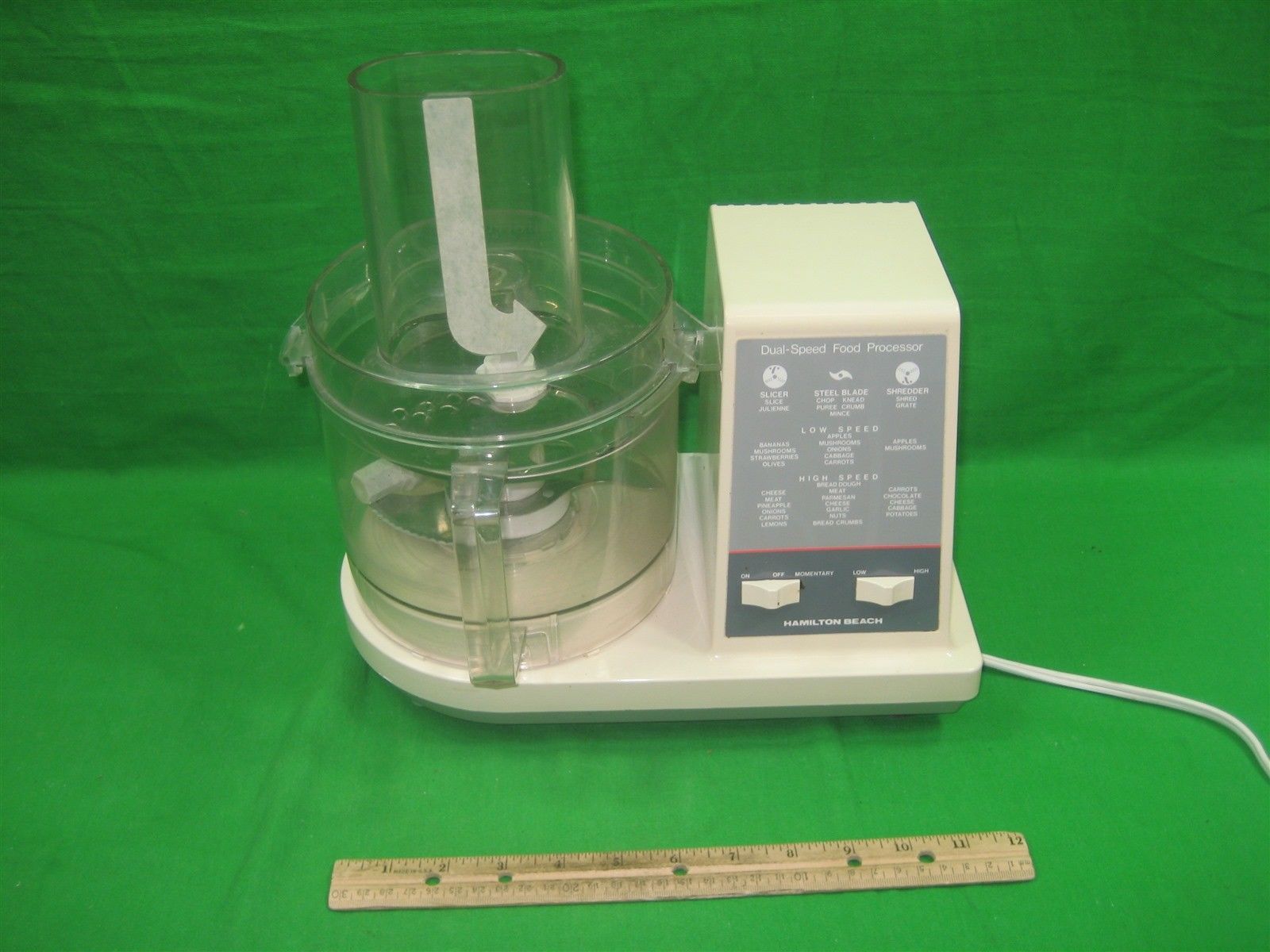 Vintage Hamilton Beach Dual Speed Food Processor Juicer Model 7027