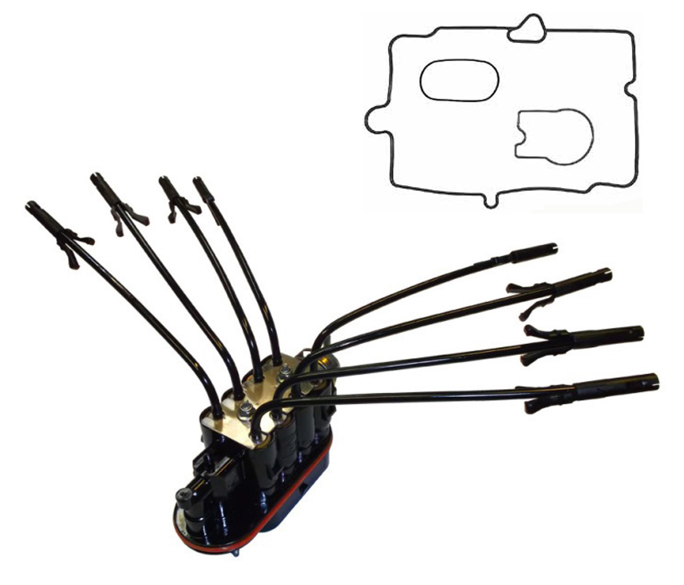 TamerX Vortec Spider Fuel Injector Assembly With Plenum Gasket Kit for